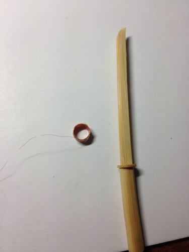 竹筷子制作迷你武士刀,用一次性筷子做武士刀