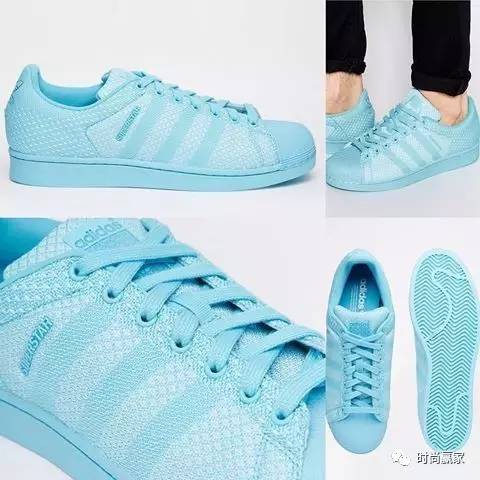 缤纷清爽的粉蓝色系球鞋，摇身成为漂漂型格少女