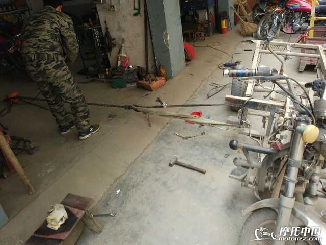 摩托车车架矫正方法,摩托车车架变形怎么校正