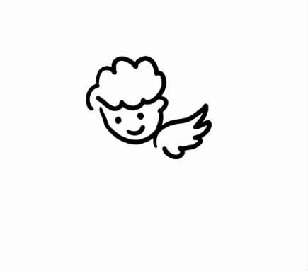 简单画天使和魔鬼的简笔画,一二三年级画天使简笔画视频