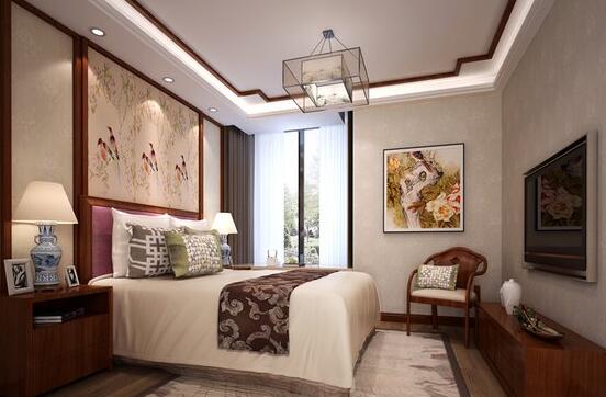 优美140平美式三居设计效果图,140平四室二厅中式装修设计