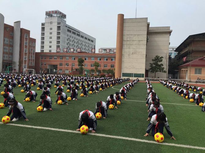 湖南益阳南县韵律操,舞动中国梦律动操