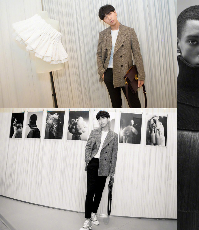 韩火火上海时装周大秀衣服,韩火火穿巴黎衣服