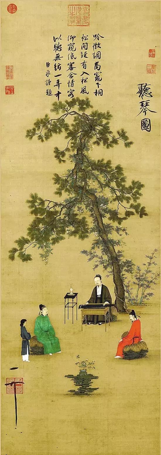 中国历代古琴图片大全,中国古琴图谱