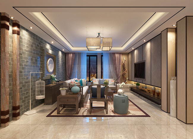 「西安」汇通太古城150㎡中式风格，大城小院里的传统情怀