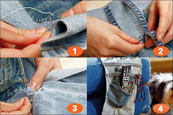 旧牛仔裤diy改造手工制作时尚背包,diy旧牛仔裤改造成的好看挂包教程