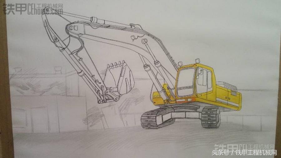 大学生坚持8年每天画挖掘机，现已达到“大师”级别！