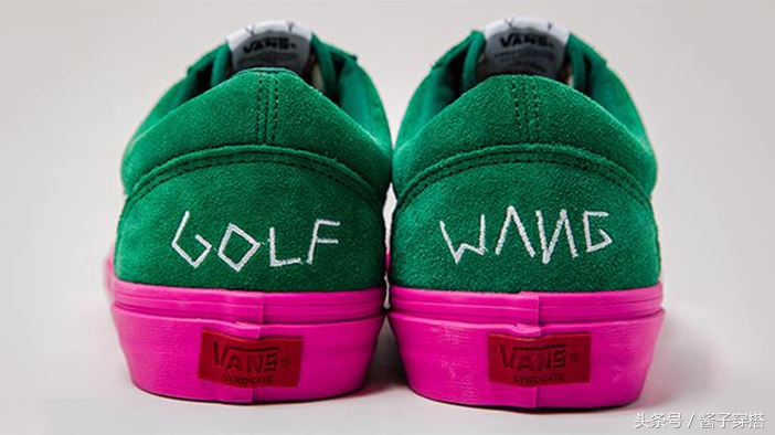 潮鞋个性联名,vans海绵宝宝联名鞋粉色