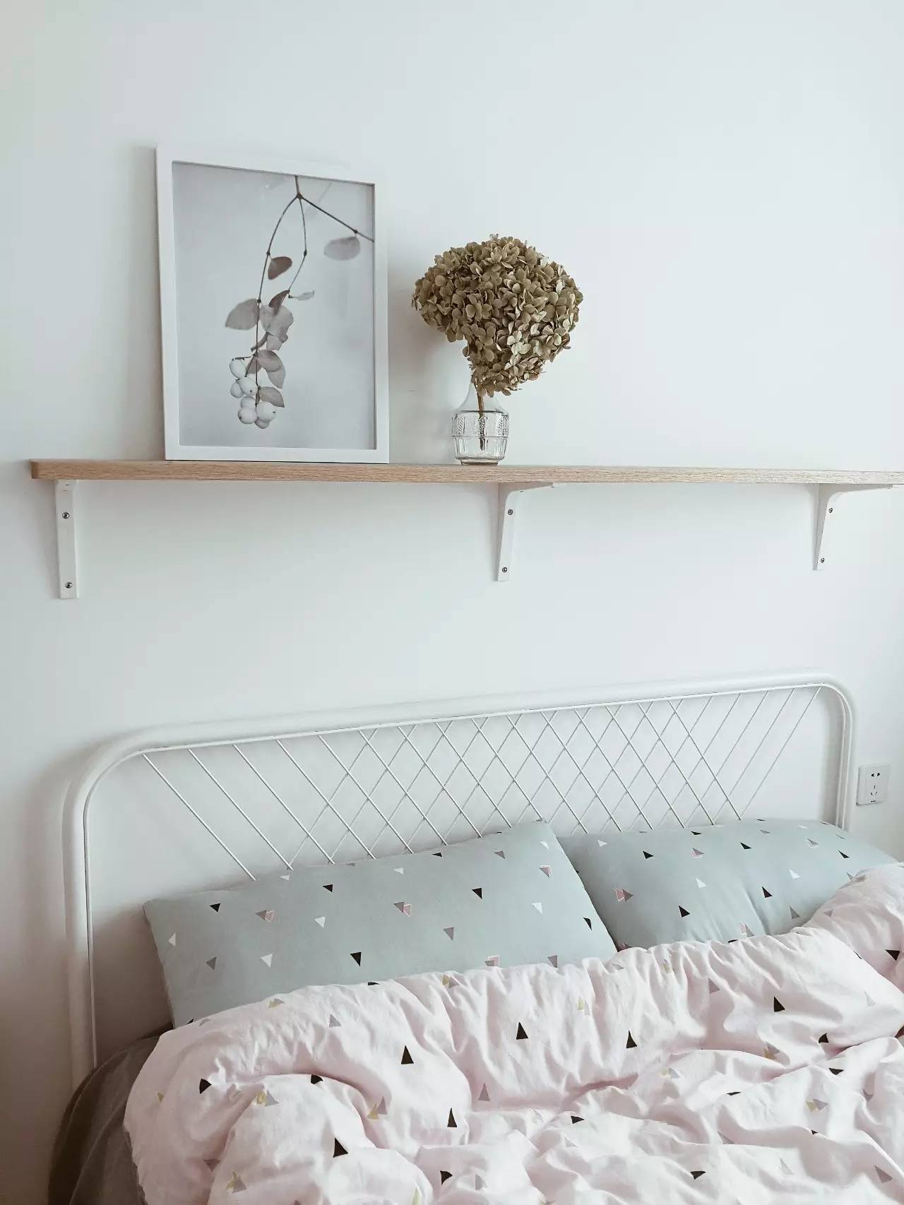 她改了两扇门，将家装成网图中的模样