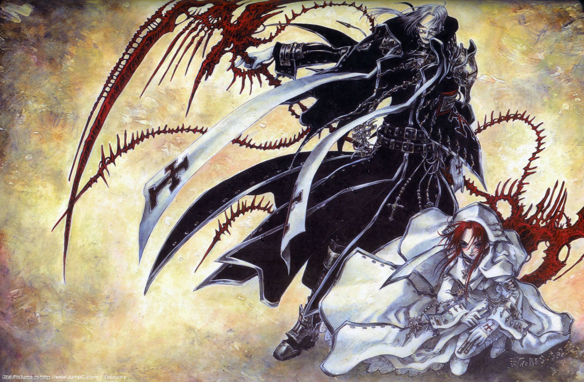 吸血鬼和圣经的图片,圣经吸血鬼画风