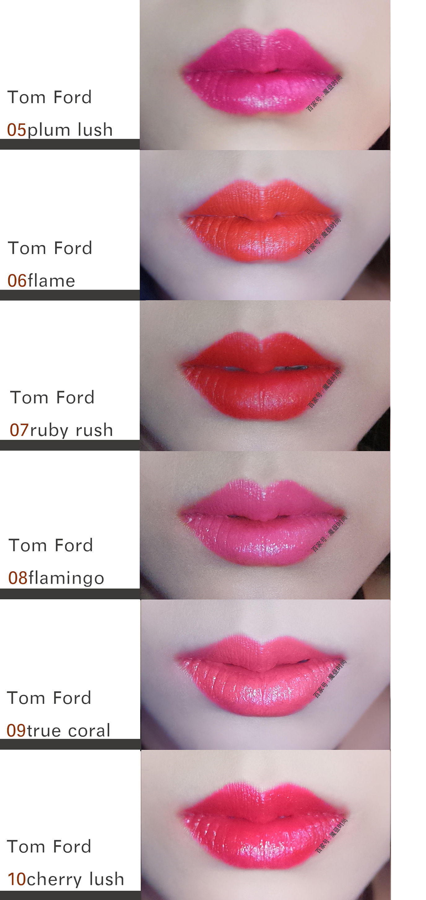 tf黑管口红08滋润款试色,tf510黑管口红试色