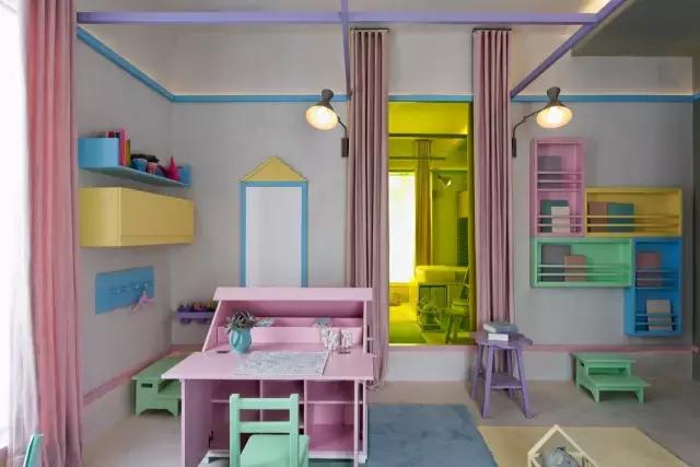 小型儿童房设计图,水泥装修风格儿童房