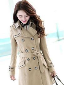 大风衣腰带咋系好看呢女生,春天穿风衣这样系腰带真是美爆了