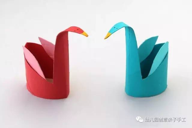 矮卷纸筒废物利用手工幼儿园,用卷筒纸儿童手工作品废物利用