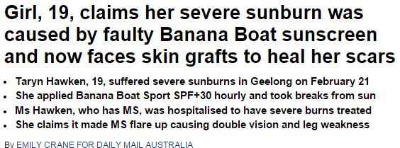 防晒喷雾被曝光,澳洲儿童防晒喷雾