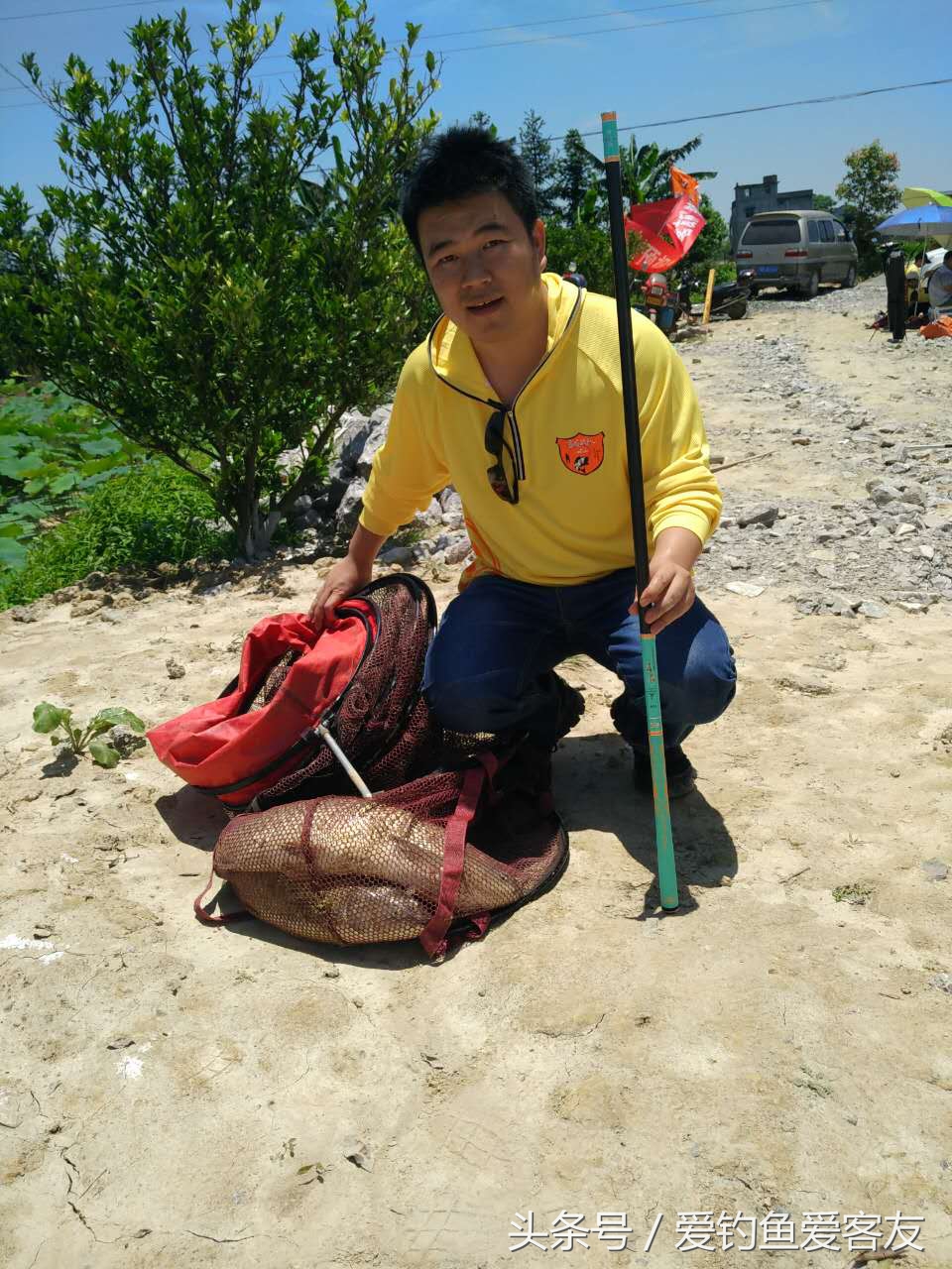 晒晒钓过的鱼,晒渔获