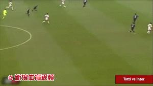 gif梅西破门,托蒂凌空集锦