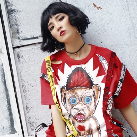 胖女孩子穿的宽松版的t恤,胖女生穿什么宽松t恤好看