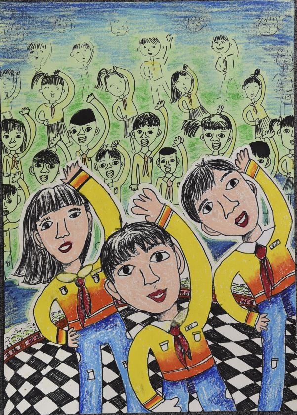 我心中的小学绘画获奖作品,我心中的校园绘画优秀