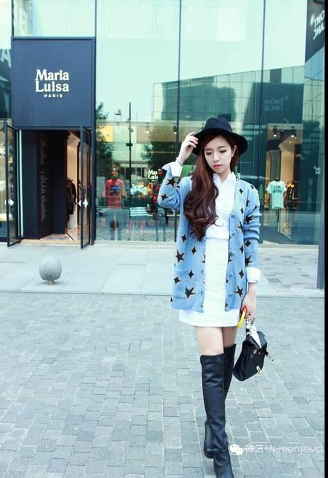 韩系外套穿搭 (深秋冬季韩系针织外套穿搭)