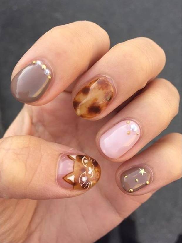 琥珀指彩才是流行啊,皮草FU滚驴子去