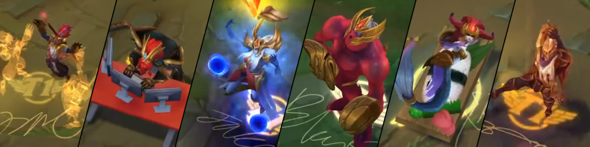 skt冠军皮肤艾克特效,skt冠军皮肤原画海报