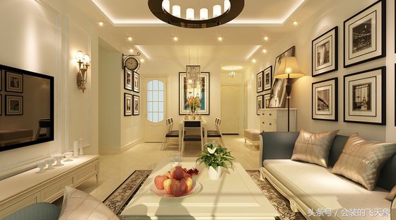 华润奉天九里装修,沈阳中海和平之门装修效果图79平