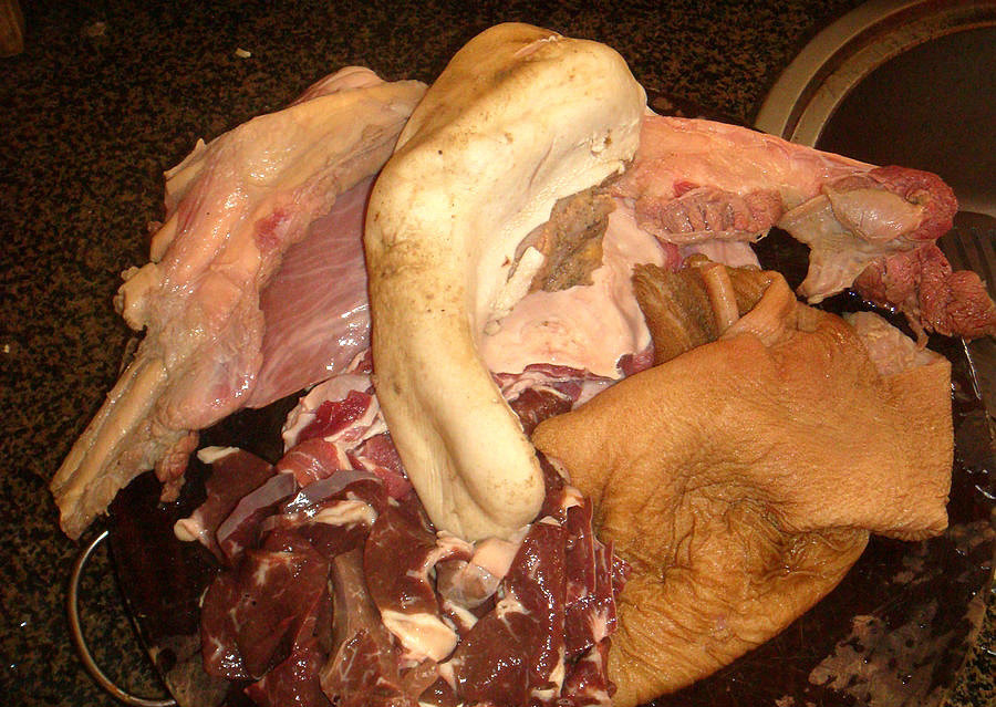 正宗牛杂烩菜,啤酒焖牛杂视频