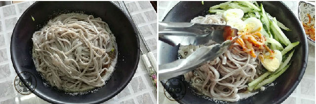 韩式麻酱荞麦面,韩式酸冷荞麦面