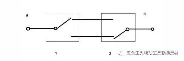 双控开关的接线方法和接线图,双控开关怎么接线图示