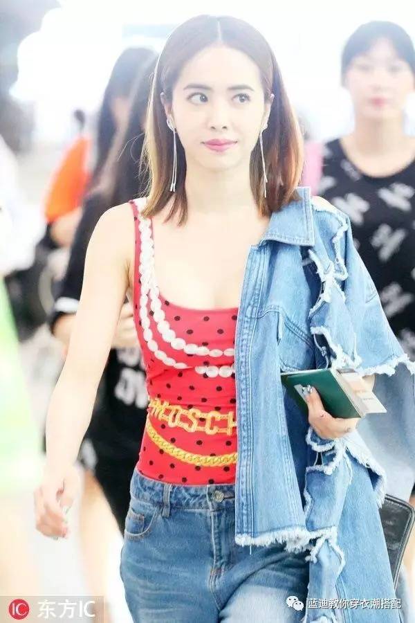 女明星私服蔡依林,明星私服吴宣仪