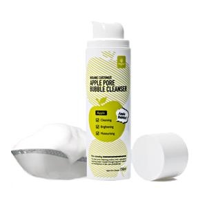 韩国Nuganic绿康丽青苹果O2光彩洁面乳，卸妆+洁面二合一挽救我