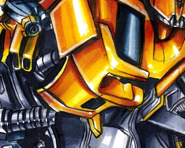 变形金刚手绘版,变形金刚手绘原稿