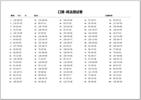 暑假来了,老师不想理你,老妈用Excel甩了一套又一套数学题