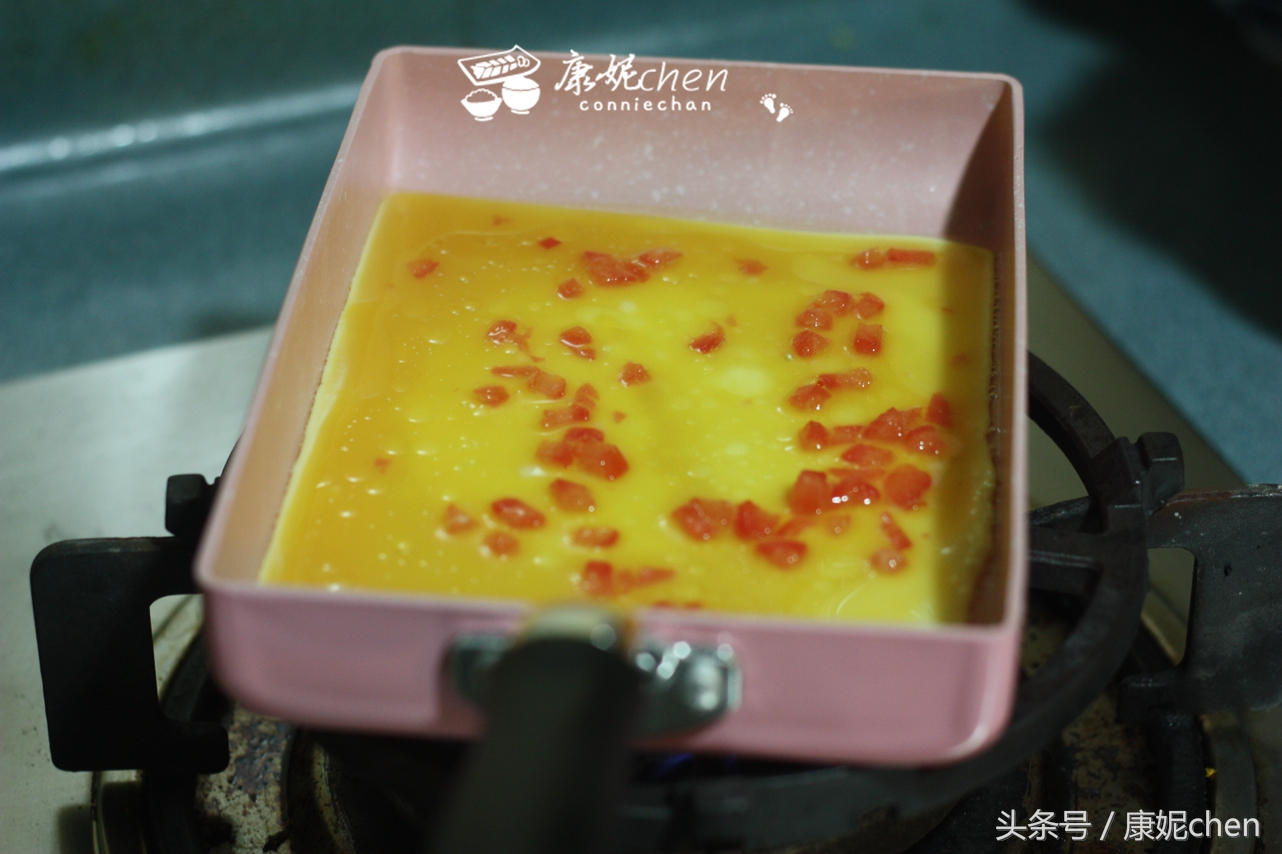 番茄火腿蛋卷如何做,omelette番茄蛋卷