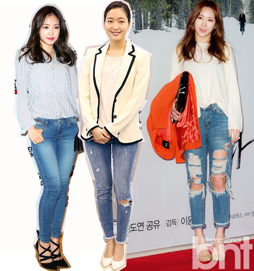 看韩星牛仔最潮搭春季教你赏心悦目