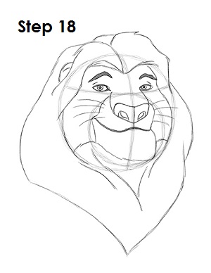 怎么画有教程版的狮子王,狮子王动画版怎么画