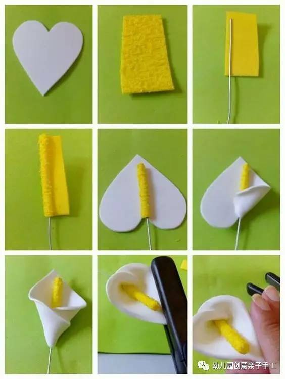 不织布手工花制作大全简单又漂亮,3-6岁幼儿不织布手工花朵