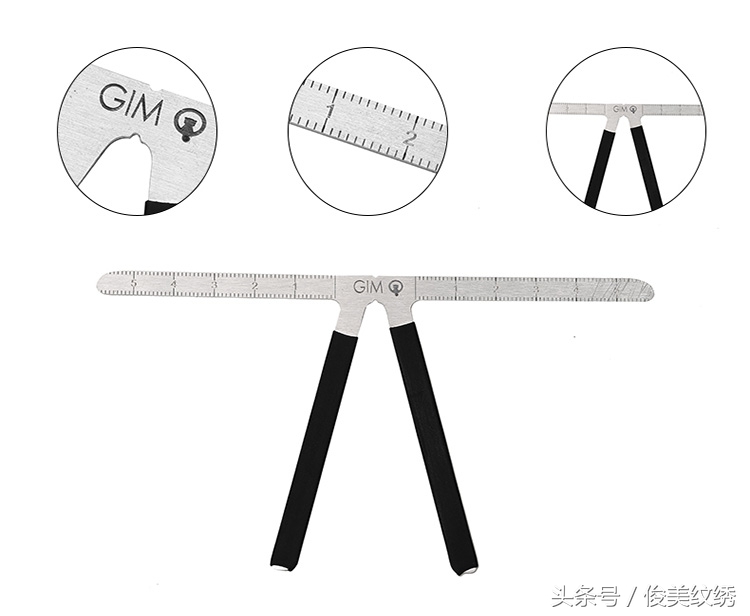 画眉神器平衡尺怎么用,画眉辅助工具眉尺