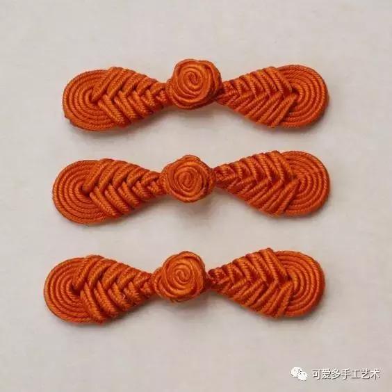 手工盘扣最简单版,用布做盘扣慢动作教程