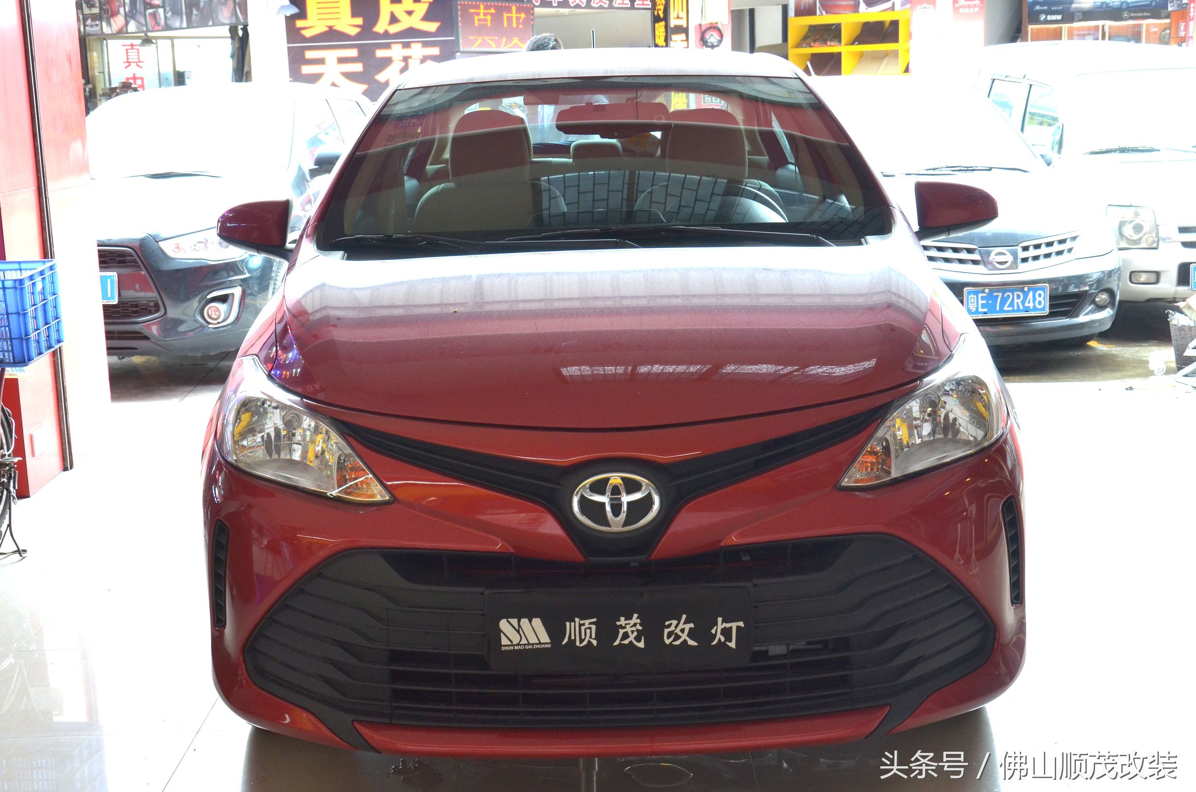 17款丰田威驰大功率大灯,丰田威驰17年款大灯