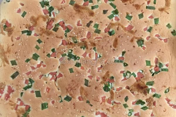 火腿丁肉松蛋糕卷,肉松火腿蛋糕卷