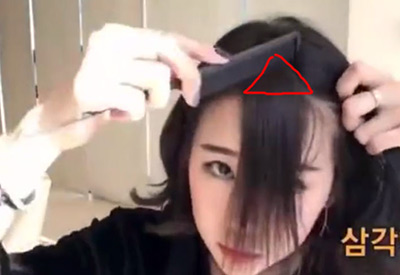 鲨鱼夹的多种夹法中短发,短发长发夹子正确夹法