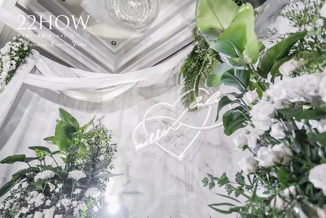 户外婚礼场景布置效果图,红色系婚礼户外布置场景