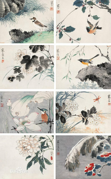 海派花鸟画谁的比较好,海派名家张雄花鸟画