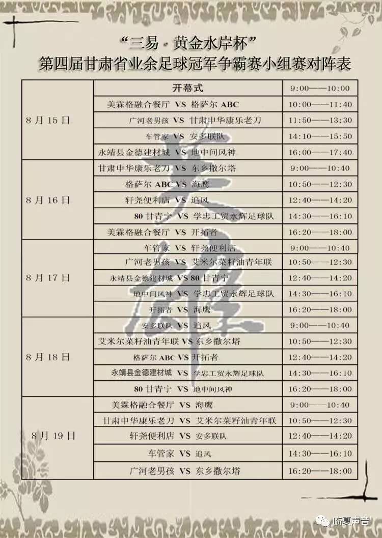 三易黄金水岸1期,华彩杯兰州市业余足球邀请赛开赛