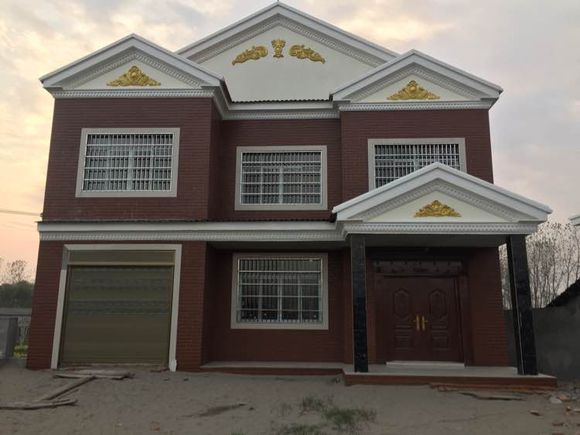 农村老家三楼盖瓦效果图,农村自建房顶石棉盖瓦效果图