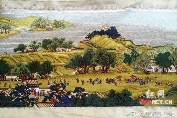 女子花11年绣出22米清明上河图,女子花5年绣22米清明上河图