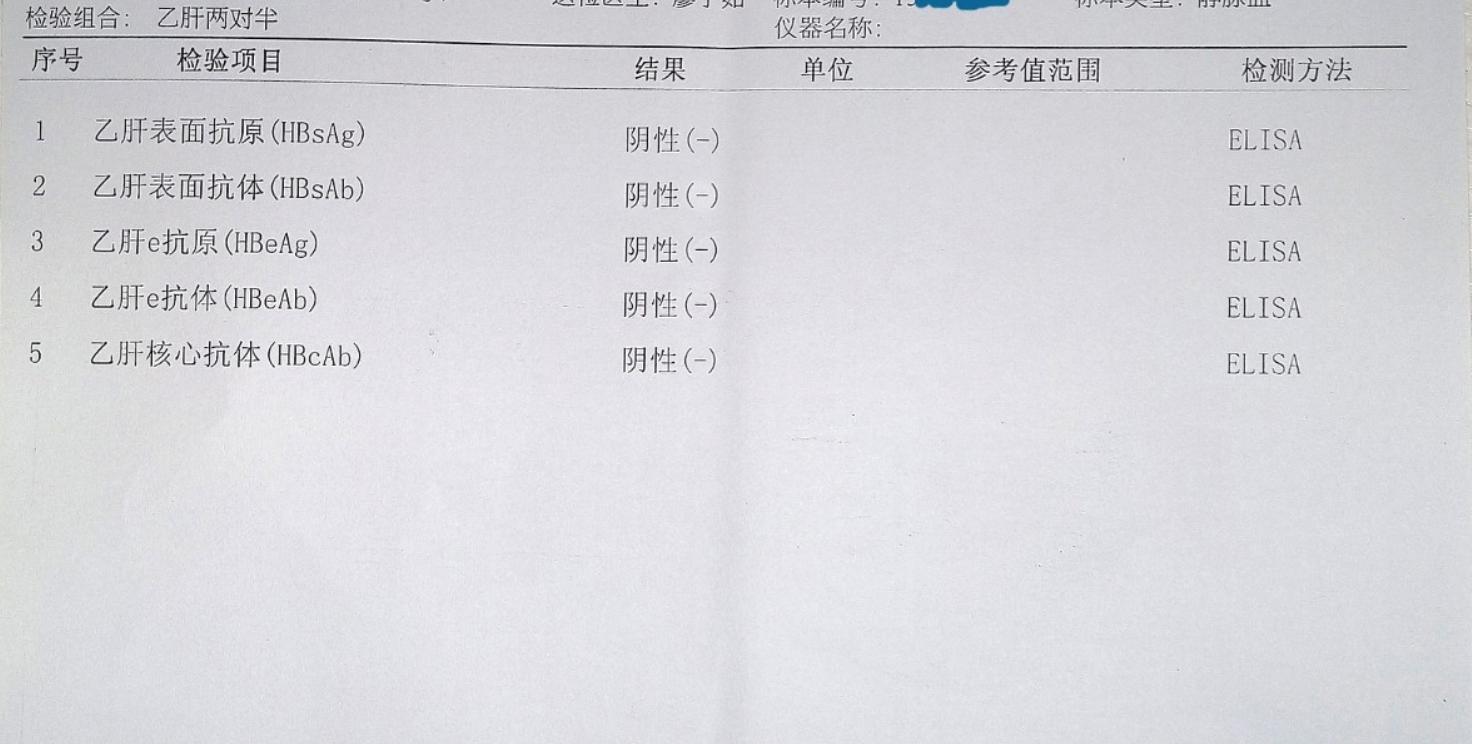 怎样看乙肝两对半化验单的数值,如何看乙肝两对半化验单数值正常