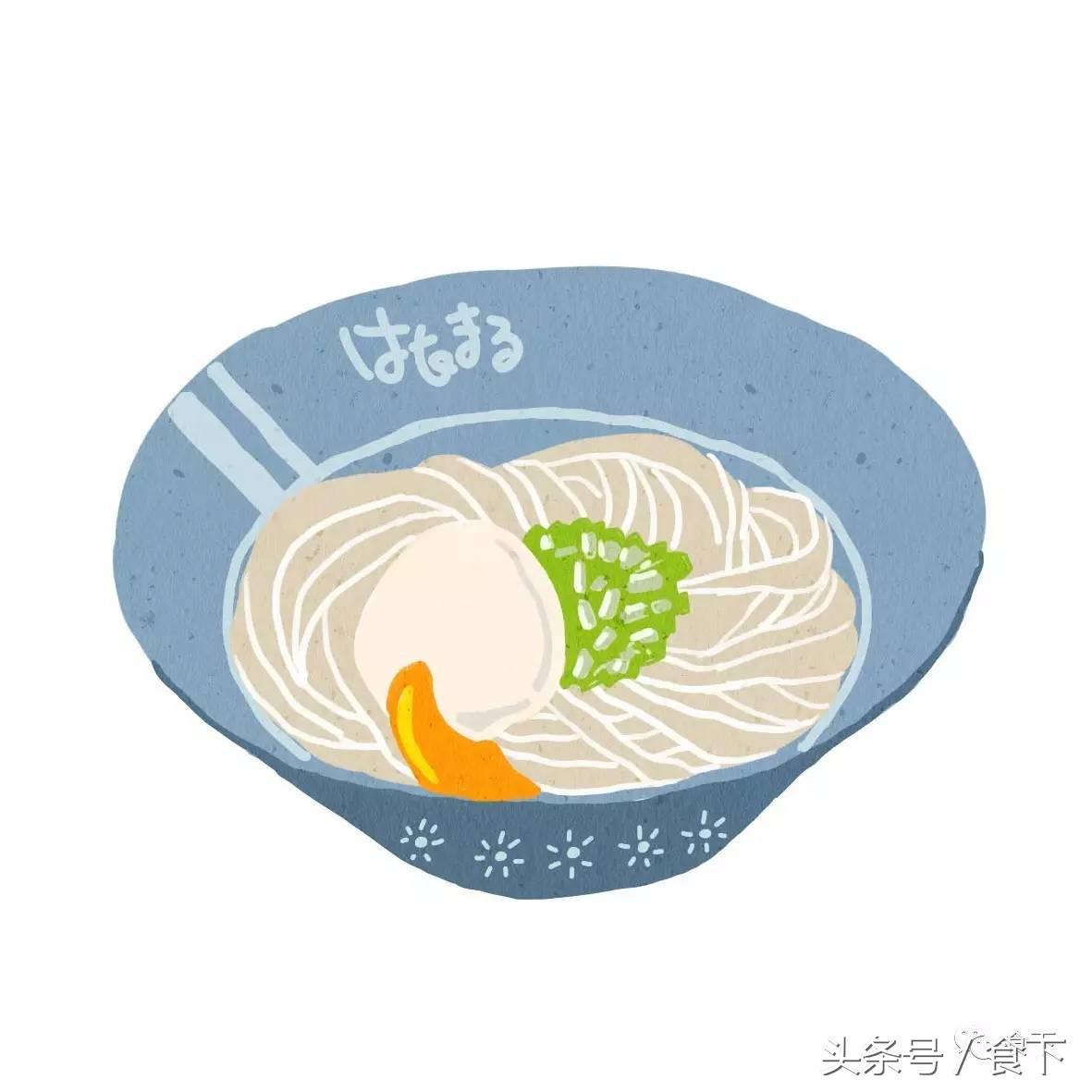 我的朋友Yang-Chen手绘了一组乌冬面